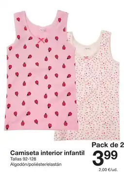 Zeeman Camiseta interior infantil oferta
