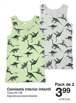Zeeman Camiseta interior infantil oferta