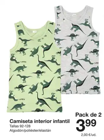 Zeeman Camiseta interior infantil oferta