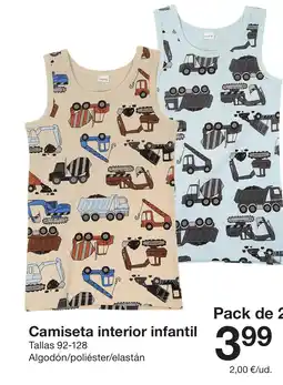 Zeeman Camiseta interior infantil oferta