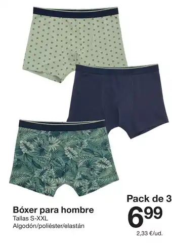 Zeeman Bóxer para hombre oferta