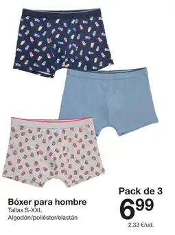 Zeeman Bóxer para hombre oferta