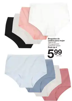 Zeeman Braguitas de cadera para mujer oferta