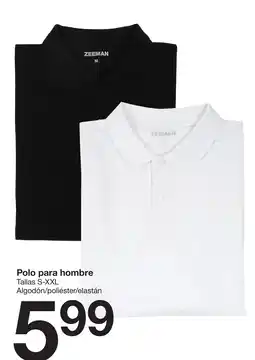 Zeeman Polo para hombre Tallas S-XXL oferta