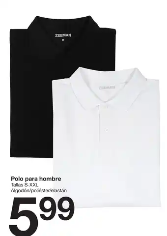 Zeeman Polo para hombre Tallas S-XXL oferta