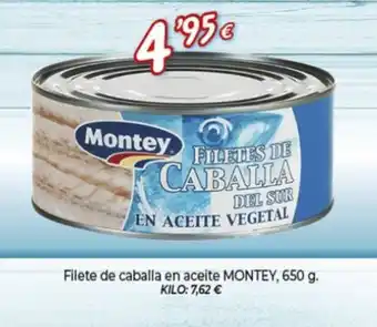 Alsara Supermercados MONTEY Filete de caballa en aceite oferta