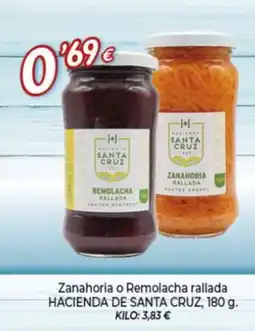 Alsara Supermercados HACIENDA DE SANTA CRUZ Zanahoria o Remolacha rallada oferta