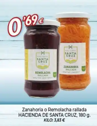 Alsara Supermercados HACIENDA DE SANTA CRUZ Zanahoria o Remolacha rallada oferta