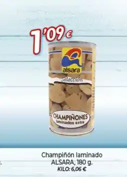 Alsara Supermercados ALSARA Champiñón laminado oferta