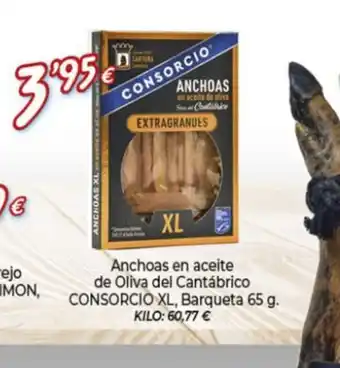 Alsara Supermercados CONSORCIO Anchoas en aceite de Oliva del Cantábrico oferta