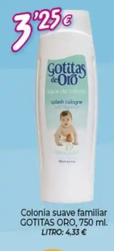 Alsara Supermercados GOTITAS ORO Colonia suave familiar oferta