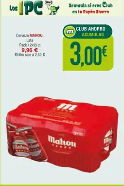 Masymas MAHOU Cerveza oferta