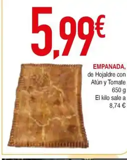 Masymas Empanada, de Hojaldre con Atún y Tomate oferta