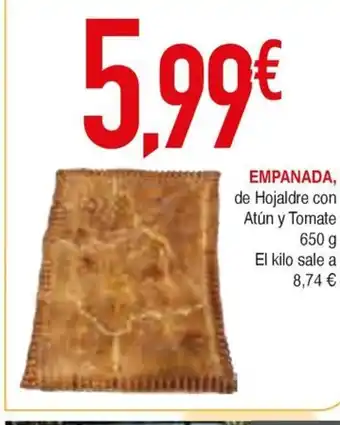 Masymas Empanada, de Hojaldre con Atún y Tomate oferta