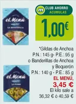 Masymas EL MENÚ Gildas de Anchoa oferta