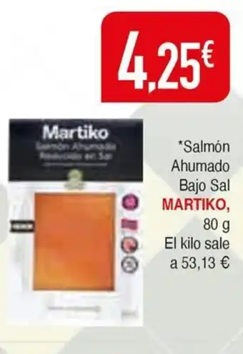 Masymas MARTIKO Salmón Ahumado Bajo Sal oferta