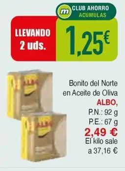 Masymas ALBO Bonito del Norte en Aceite de Oliva oferta