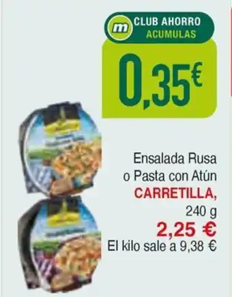 Masymas CARRETILLA Ensalada Rusa o Pasta con Atún oferta