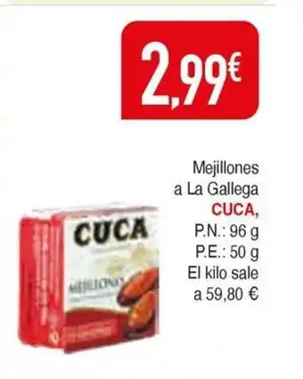 Masymas CUCA Mejillones a La Gallega oferta