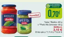 Masymas BARILLA Salsa Basilico oferta