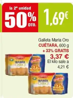 Masymas CUÉTARA Galleta María Oro oferta