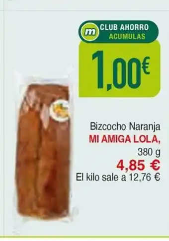 Masymas MI AMIGA LOLA Bizcocho Naranja oferta