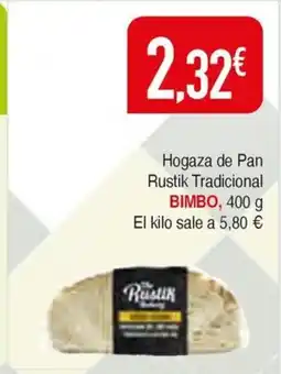 Masymas BIMBO Hogaza de Pan Rustik Tradicional oferta