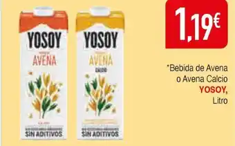 Masymas YOSOY Bebida de Avena o Avena Calcio oferta