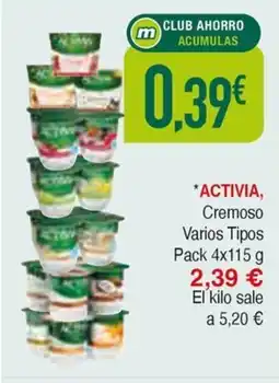 Masymas ACTIVIA Cremoso Varios Tipos oferta