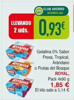 Masymas ROYAL Gelatina 0% Sabor Fresa Tropical oferta