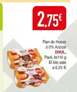 Masymas DHUL Flan de Huevo ó 0% Azúcar oferta