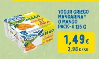 Masymas Yogur griego mandarina o mango oferta