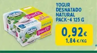 Masymas Yogur desnatado natural oferta