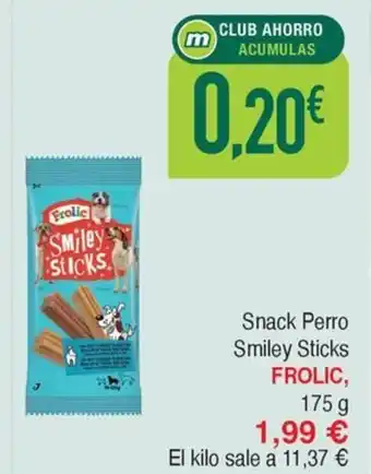 Masymas FROLIC Snack Perro Smiley Sticks oferta