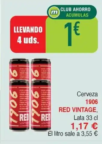 Masymas 1906 RED VINTAGE Cerveza oferta