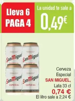 Masymas SAN MIGUEL Cerveza Especial oferta