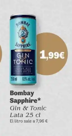 Masymas BOMBAY SAPPHIRE Gin & Tonic Lata oferta