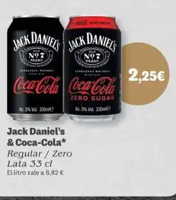 Masymas JACK DANIEL'S & COCA-COLA regular Zero oferta