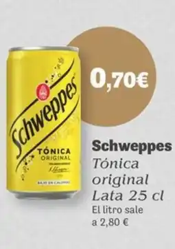 Masymas SCHWEPPES Tónica original Lata oferta