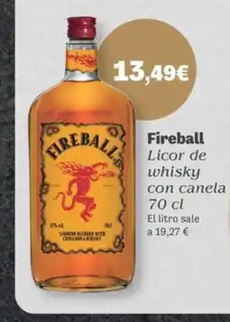 Masymas FIREBALL Licor de whisky con canela oferta