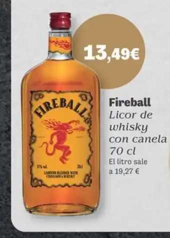 Masymas FIREBALL Licor de whisky con canela oferta