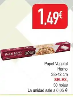 Masymas SELEX Papel Vegetal Horno oferta