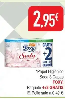 Masymas FOXY Papel Higiénico Seda 3 Capas oferta