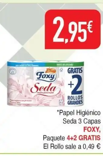 Masymas FOXY Papel Higiénico Seda 3 Capas oferta