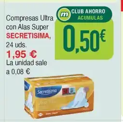 Masymas SECRETISIMA Compresas Ultra con Alas Super oferta