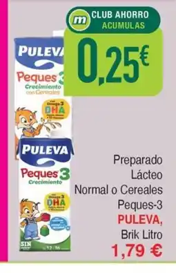 Masymas PULEVA Preparado Lácteo Normal o Cereales oferta