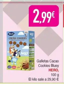 Masymas HERO Galletas Cacao Cookies Bluey oferta