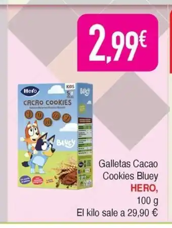 Masymas HERO Galletas Cacao Cookies Bluey oferta