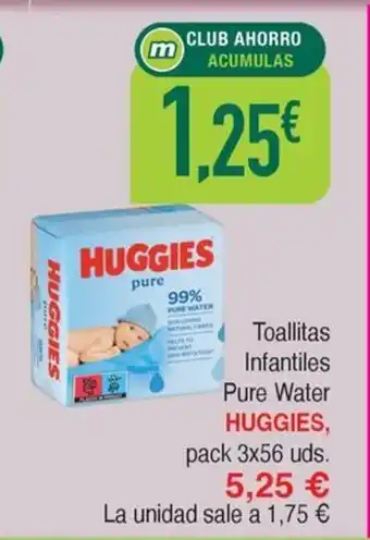 Masymas HUGGIES Toallitas Infantiles Pure Water oferta
