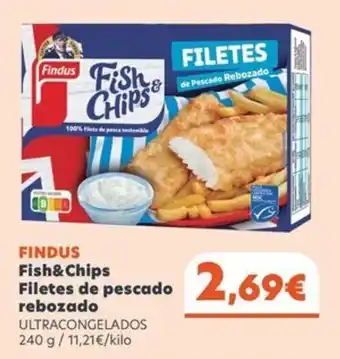 Masymas FINDUS Fish & Chips Filetes de pescado rebozado oferta